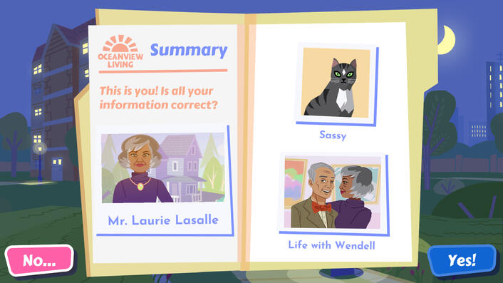 Confirmation of choices