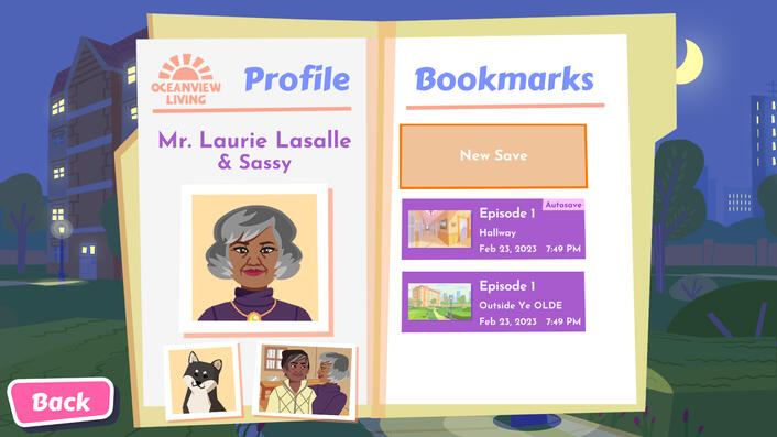 Save screen (bookmarks)