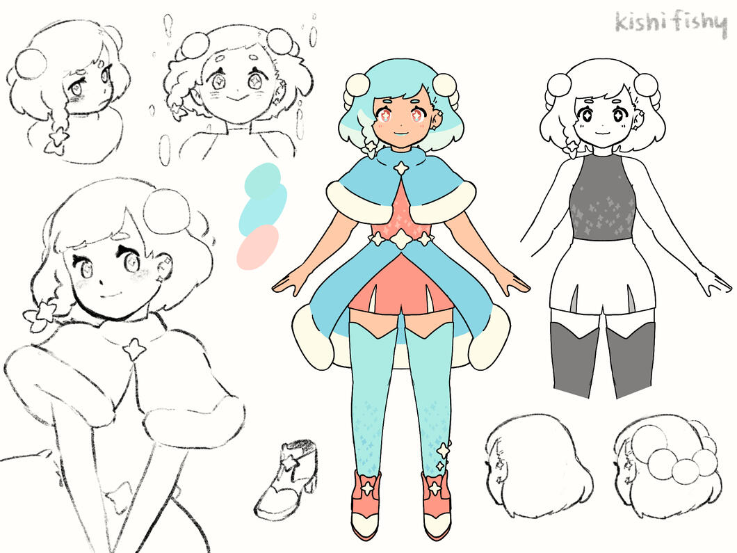 Original character design sketches