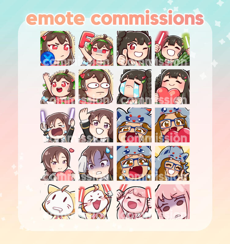 Emote commissions