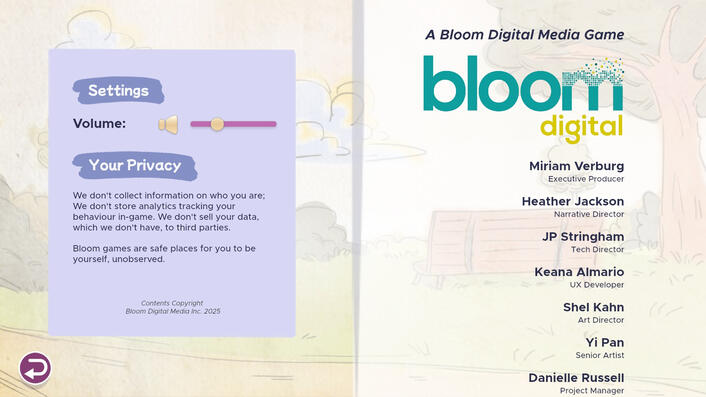 Settings &amp; Credits