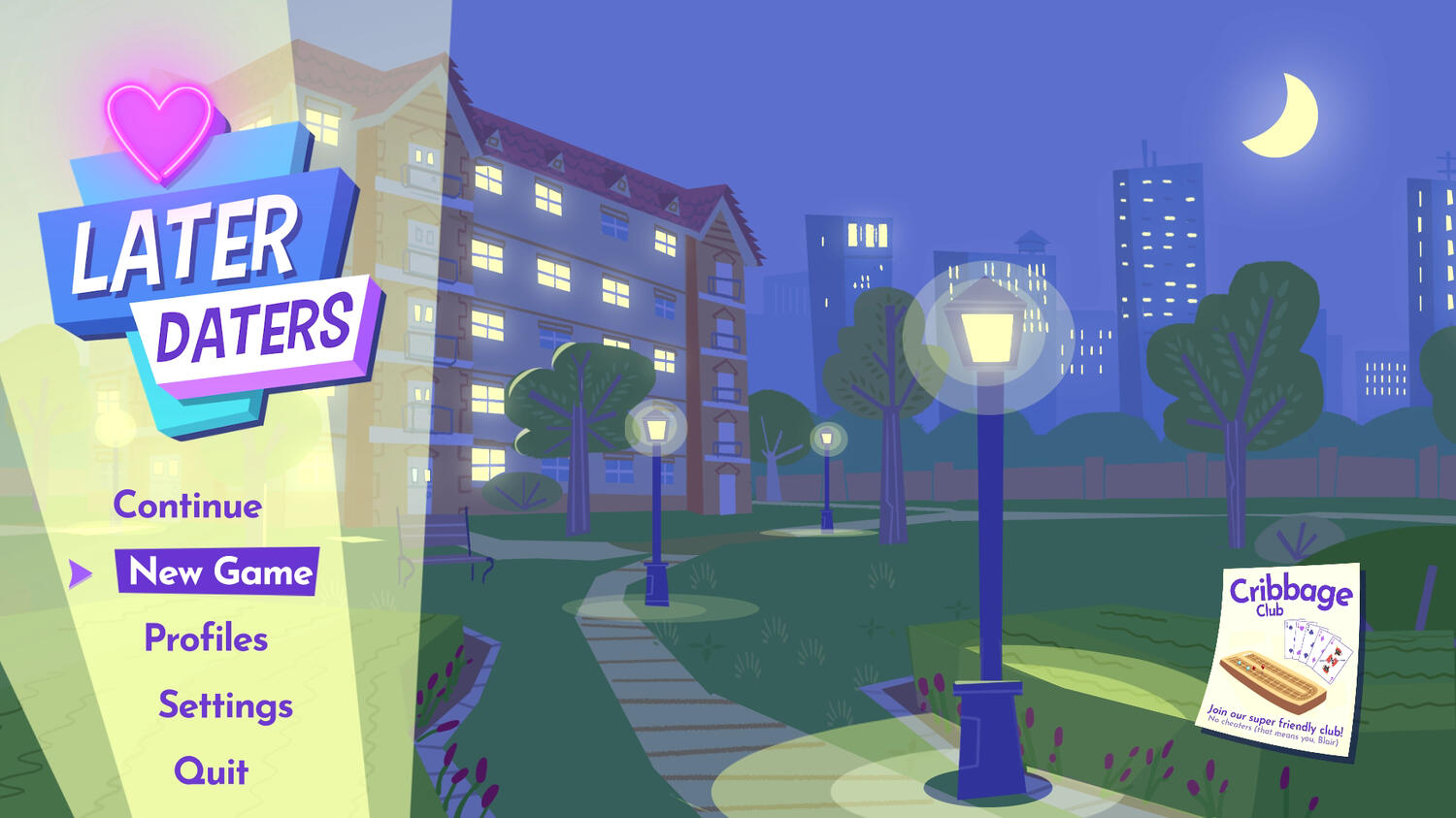 Main menu screenshot